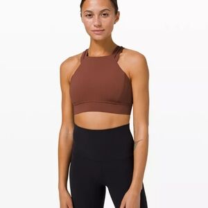 LULULEMON Strong at Heart Bra- C/D Cup Ancient Copper Brown SIZE 4